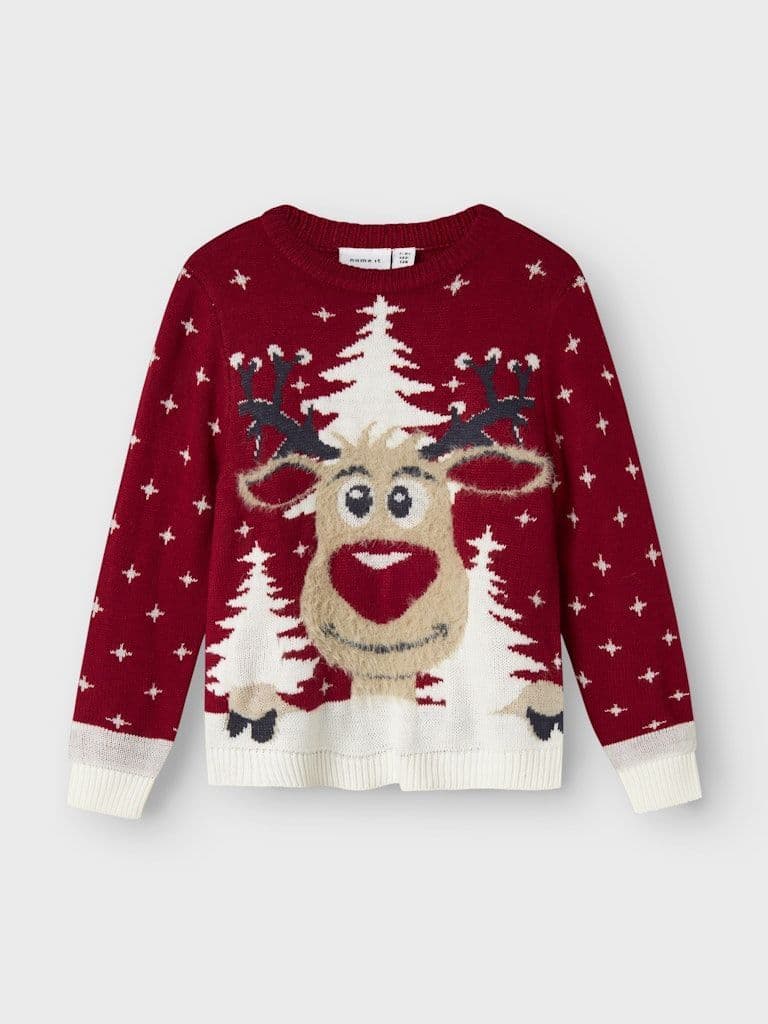 Name it Rebo Kids LS Knit | Red