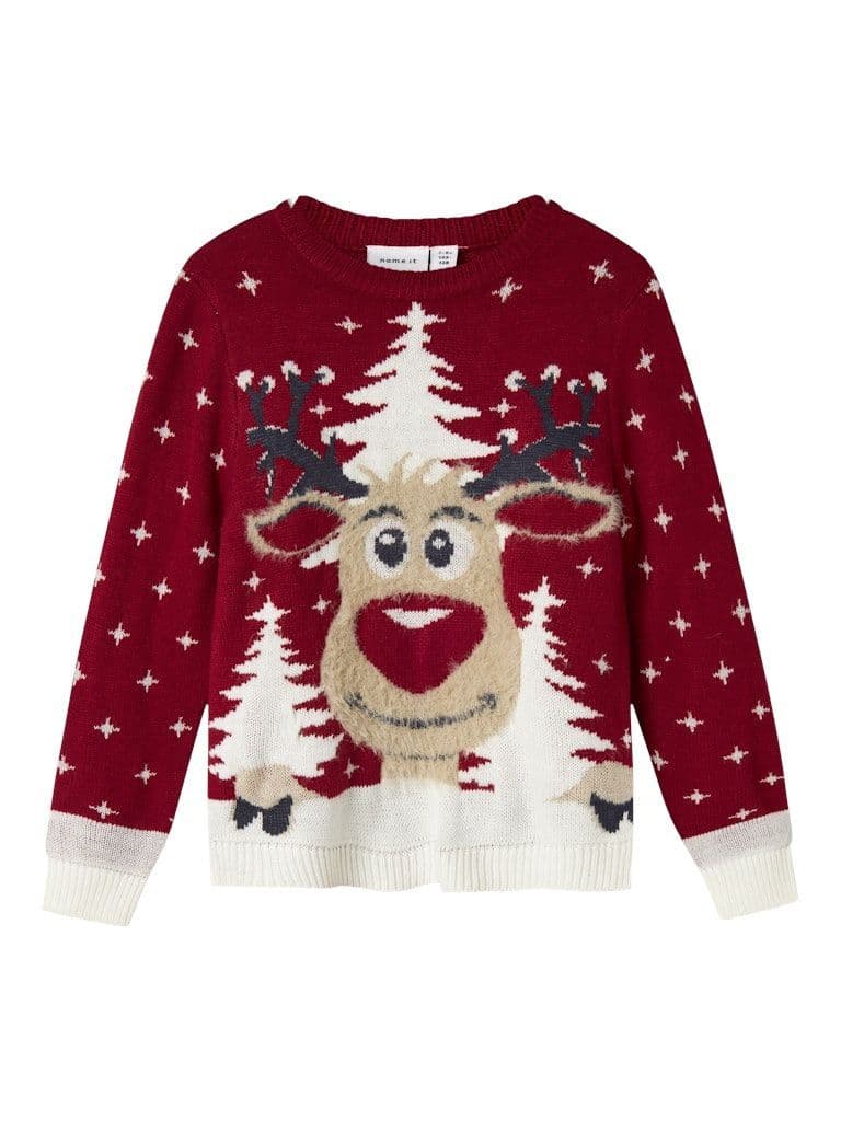 Name it Rebo Kids LS Knit | Red