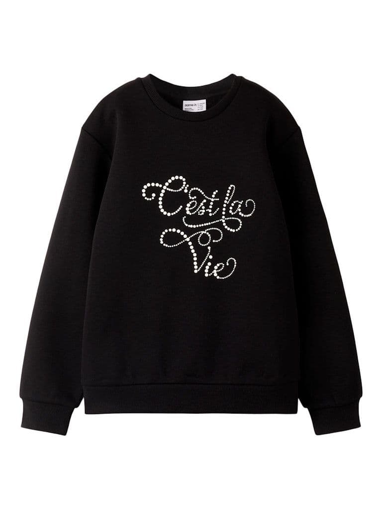 Name it Retta Kids LS NReg Sweat | Black