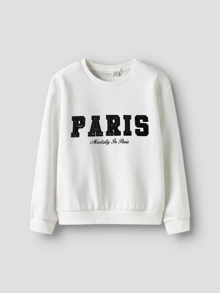 Name it Retta Kids LS NReg Sweat | White