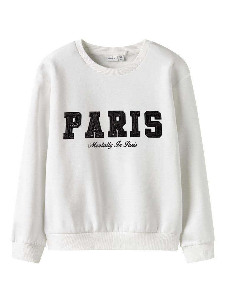 Name it Retta Kids LS NReg Sweat | White