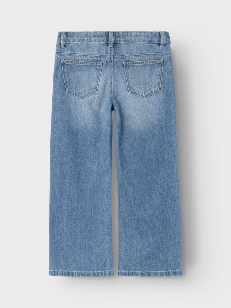 Name it Rose Kids Wide Jeans | Med Blue