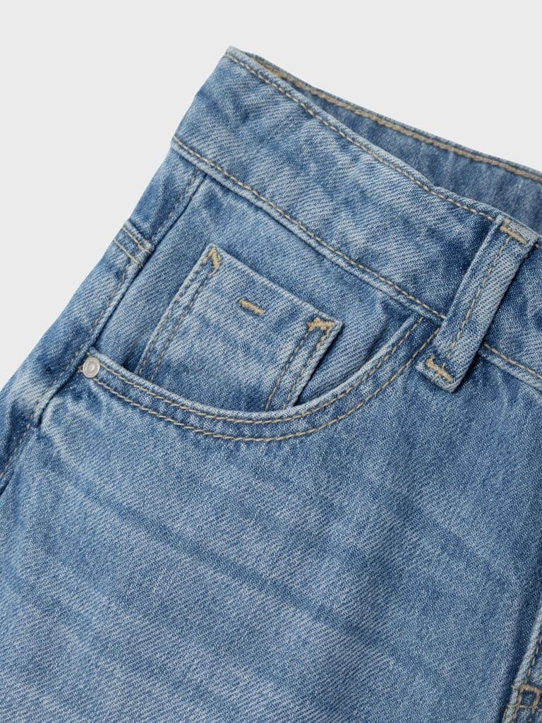 Name it Rose Kids Wide Jeans | Med Blue