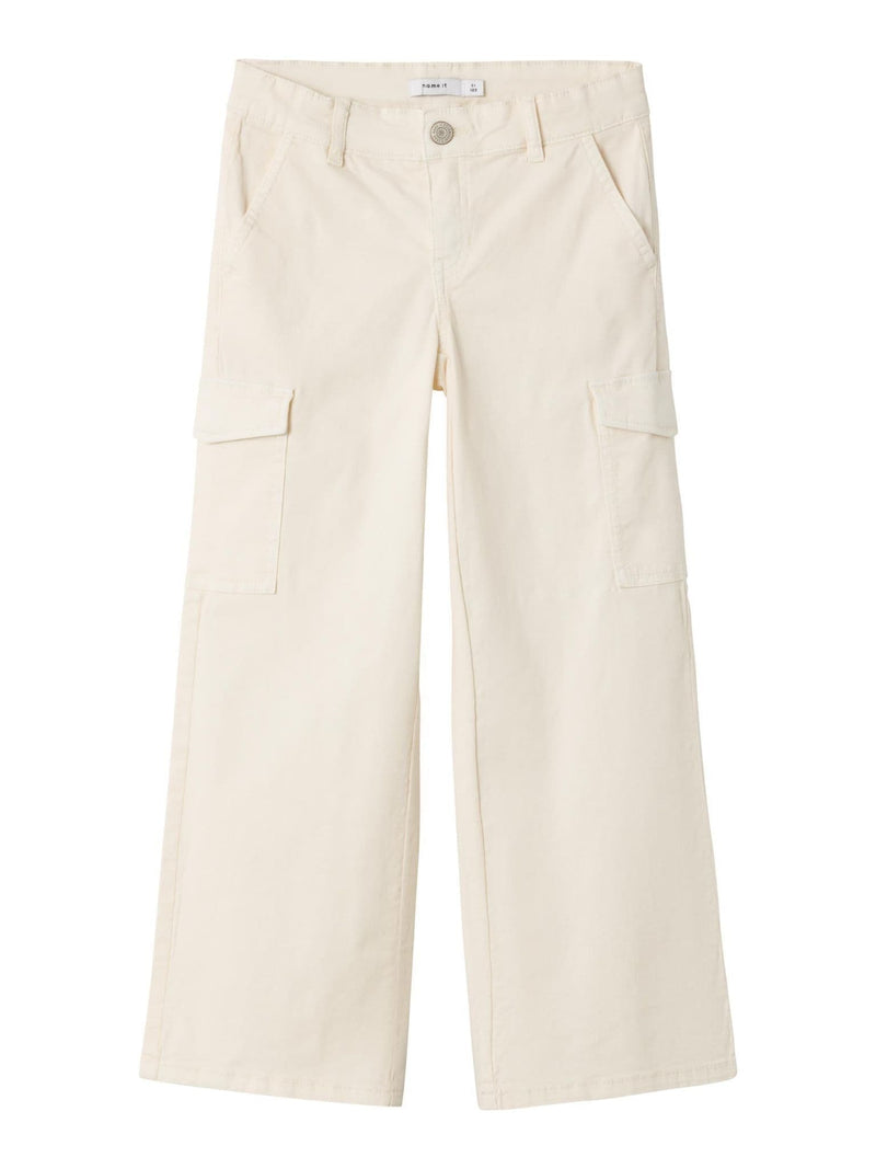 Name it Rose Kids Wide Twill Cargo | Dove