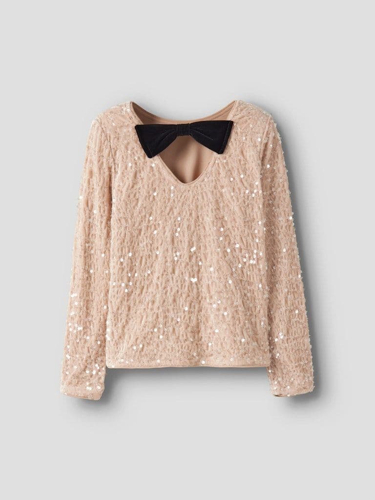 Name it Rusitta Kids LS Bow Blouse | Jet