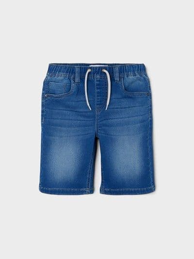 Name it Ryan Kids Jogger Denim Long Shorts| Dark Blue