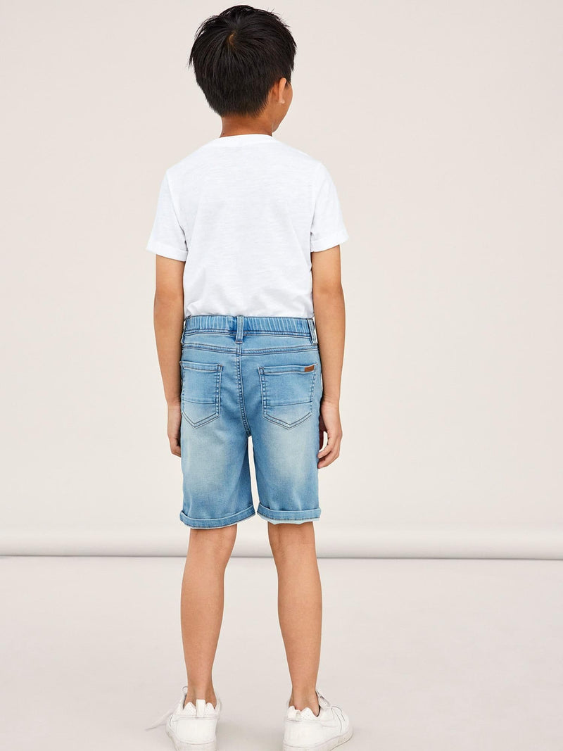 Name It Ryan Kids Jogger Denim  Shorts | Light  Blue