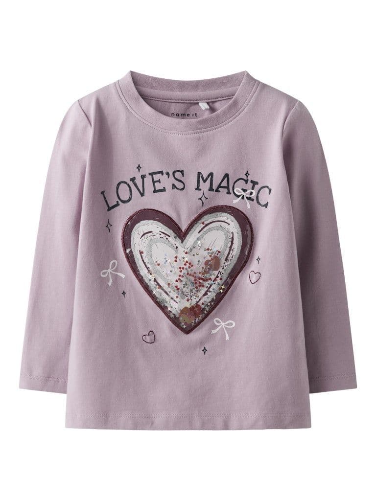 Name it Sedra Mini LS Top | Lilac