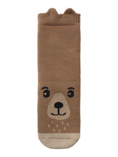 Name it Soam Mini Non Skid Sock | Brown
