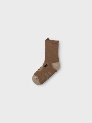 Name it Soam Mini Non Skid Sock | Brown