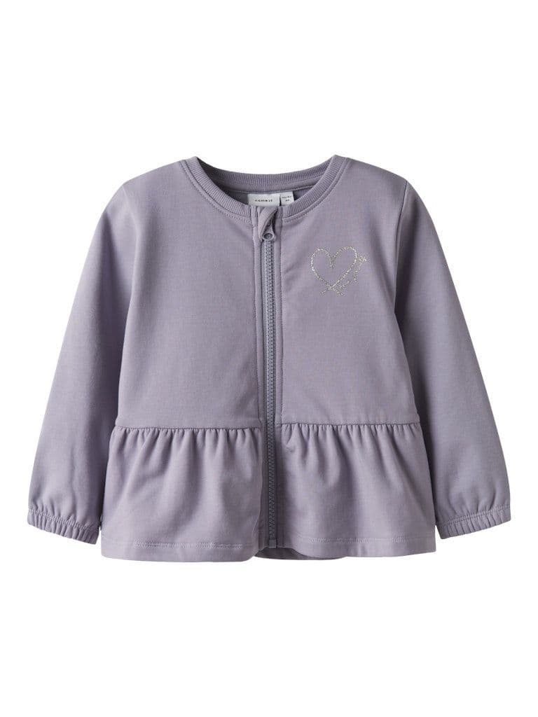 Name it Taika Mini Sweat Cardigan Brushed | Grey