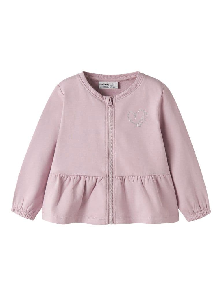 Name it Taika Mini Sweat Cardigan Brushed | Pink