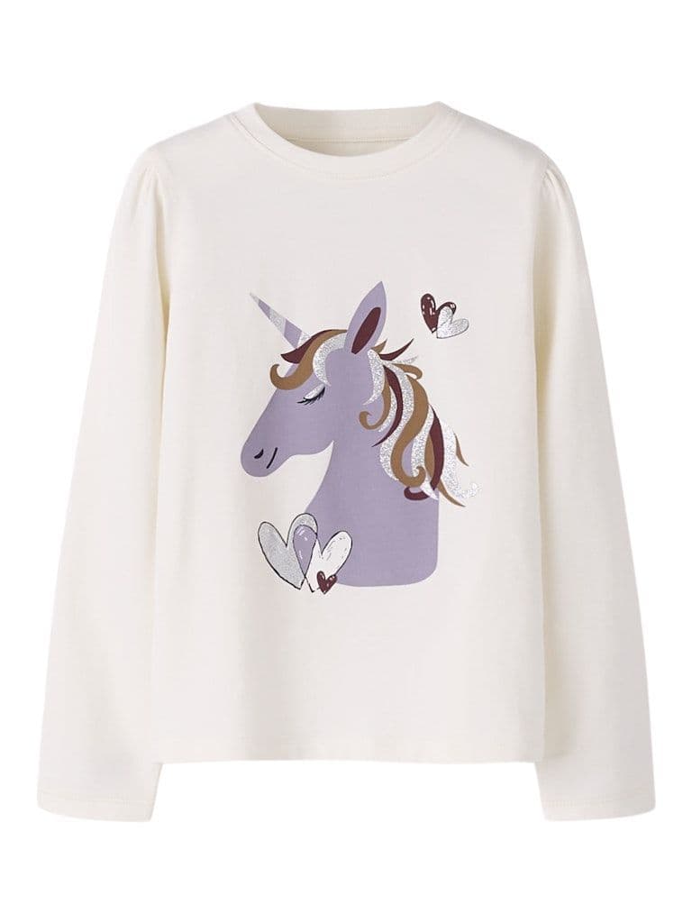 Name it Tearta Mini LS Top | Cloud Dancer