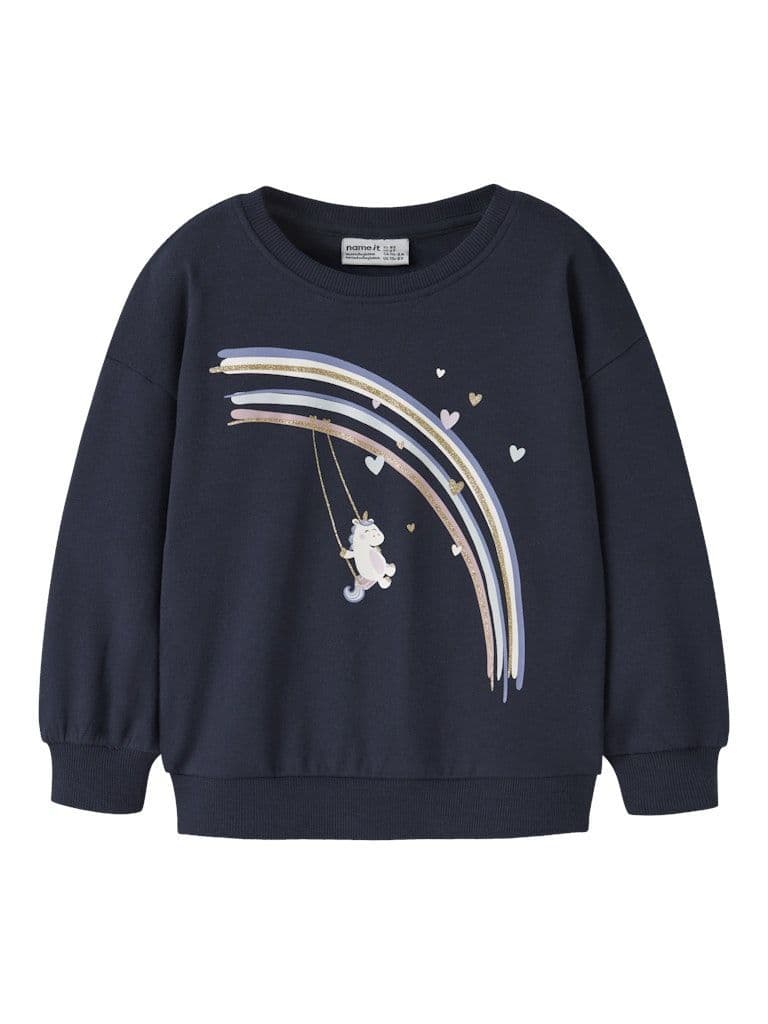 Name it Valona Mini LS Long Sweatshirt | Navy