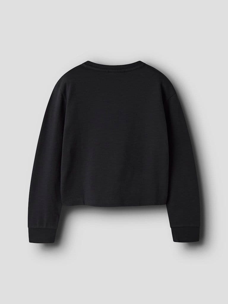Name it  Vanita Kids LS Short Relax Sweatshirt | Black