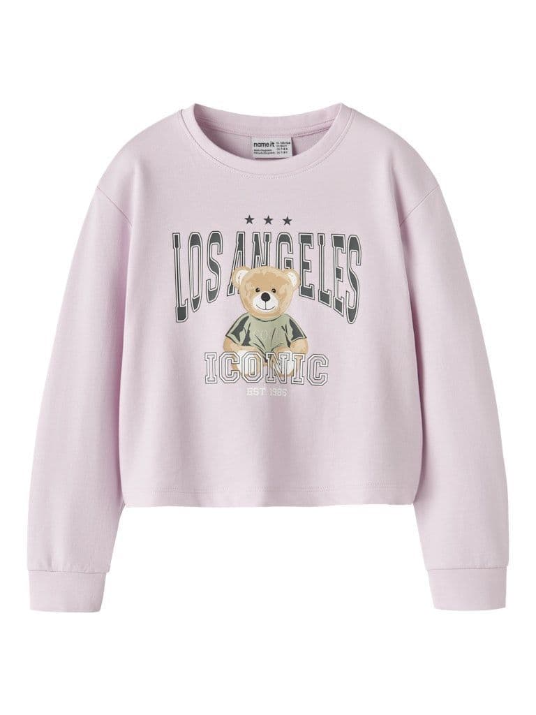Name it  Vanita Kids LS Short Relax Sweatshirt | Pink