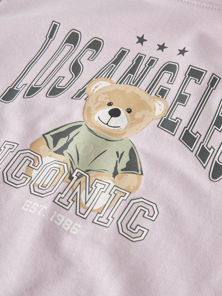 Name it  Vanita Kids LS Short Relax Sweatshirt | Pink