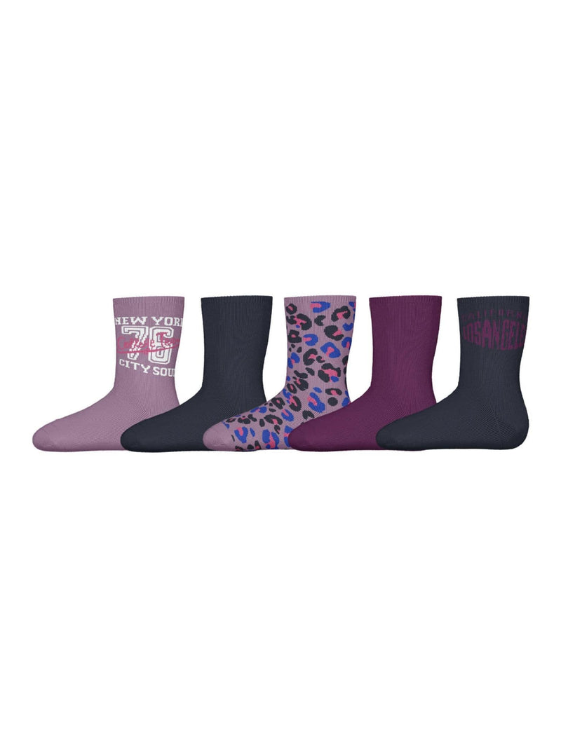 Name it  Vilde Kids 5P Socks R6 | Lavender Mis
