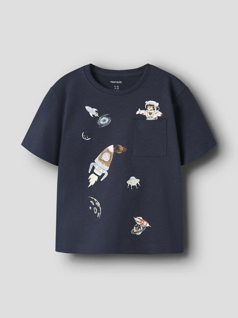 Name it Vilian Mini SS Top  |  Navy