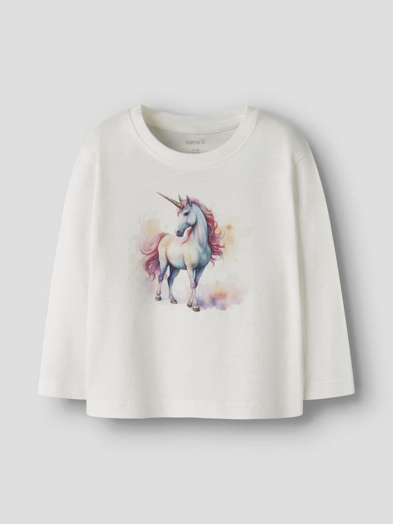 Name it  Votea Mini LS Top | Cloud Dancer