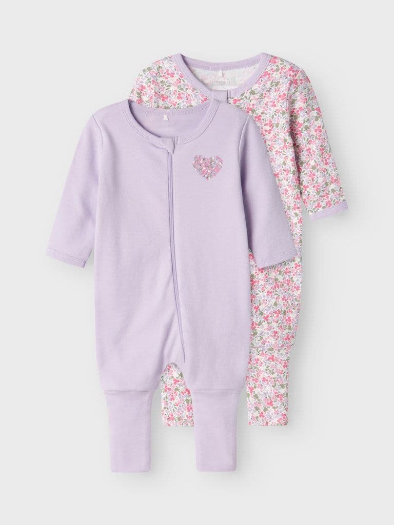 Name it Zip Nightsuit 2 Pack |  Lilac