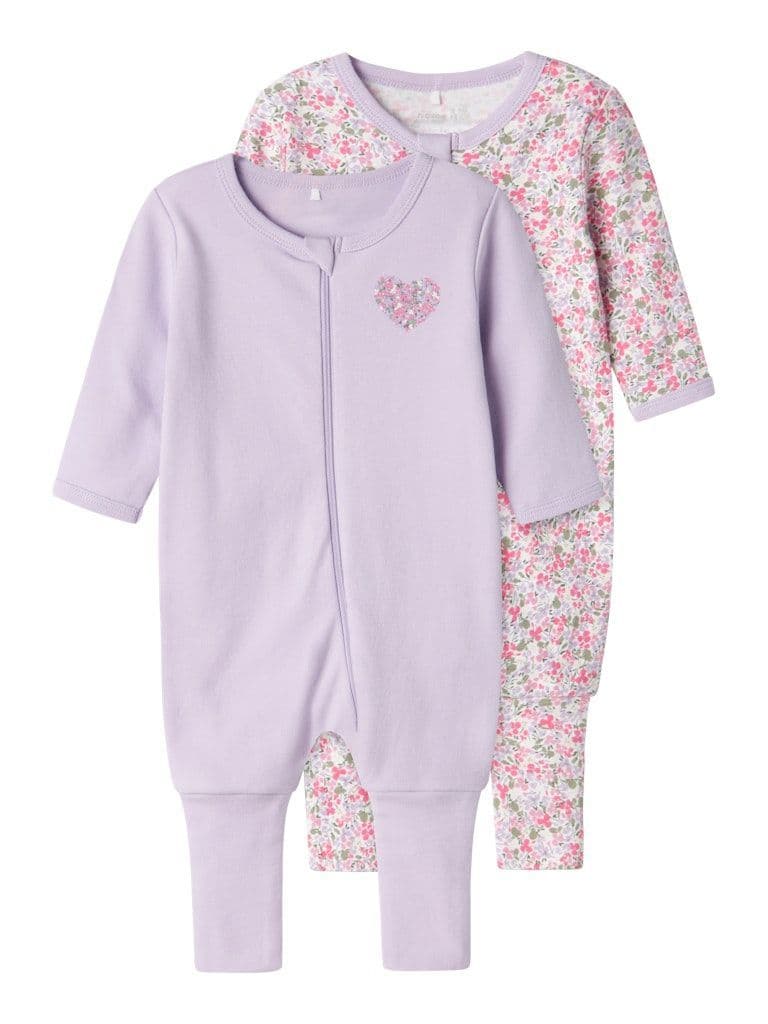 Name it Zip Nightsuit 2 Pack |  Lilac