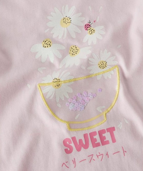 Name It Joline Mini SS Top | Pink