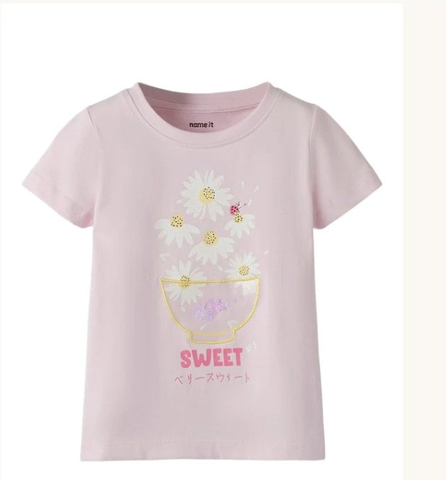Name It Joline Mini SS Top | Pink