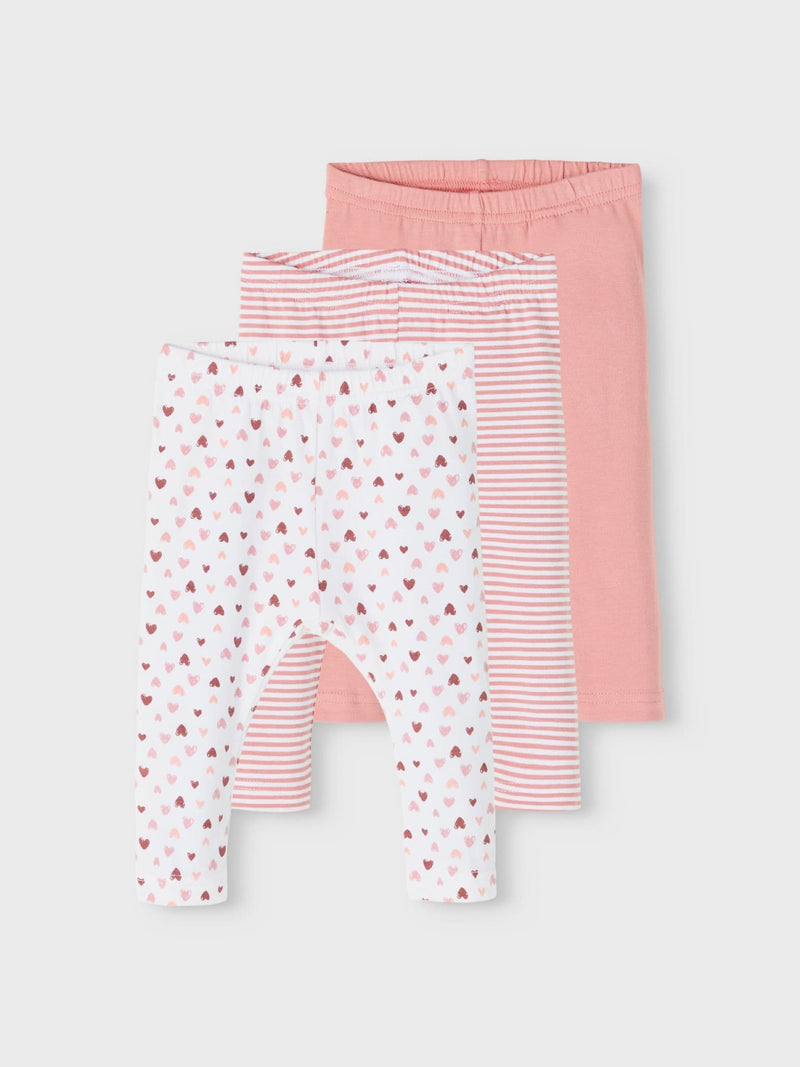 NB 3-PACK LEGGINGS  Dusty Rose