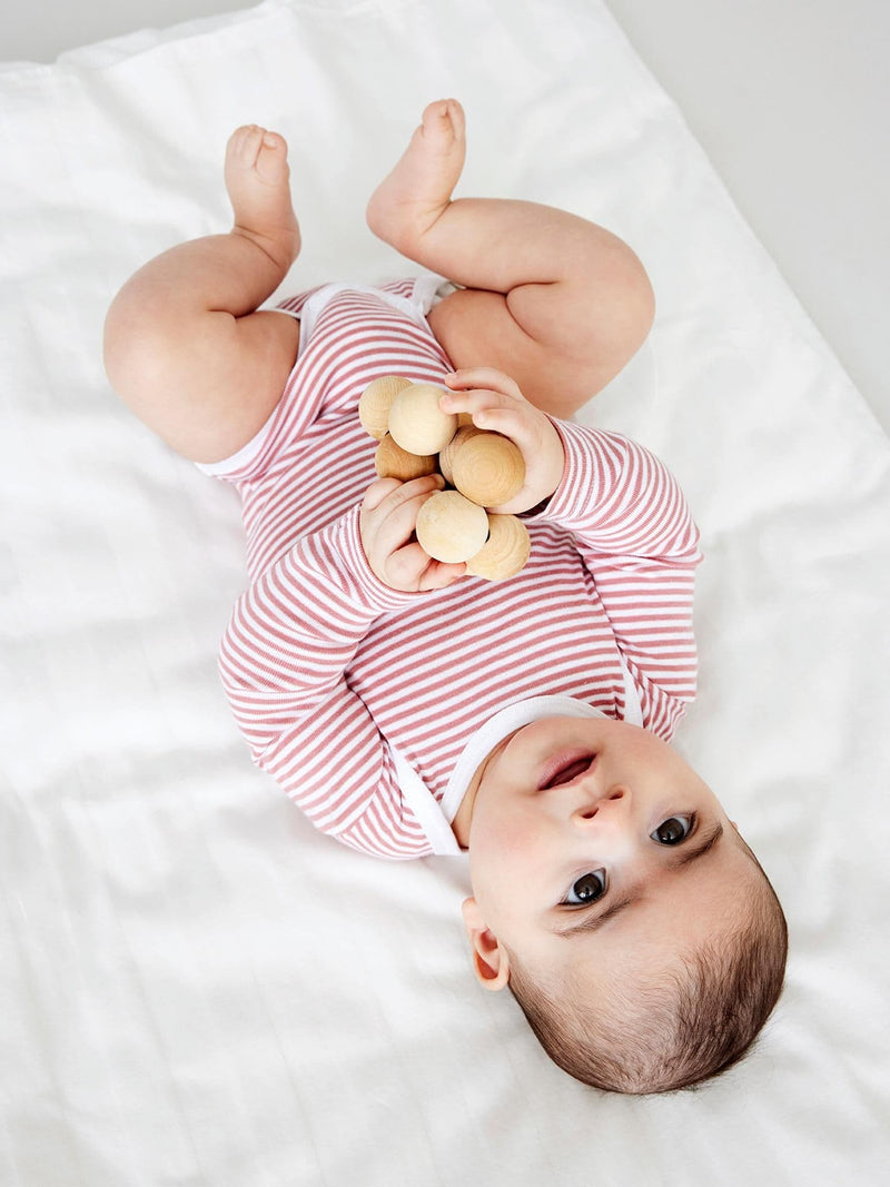 NB 5-PACK ROMPER  Dusty Pink
