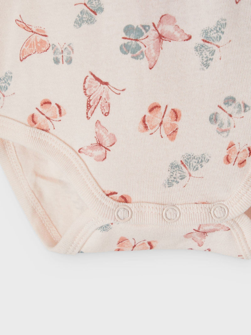 NB 5-PACK ROMPER  Dusty Pink