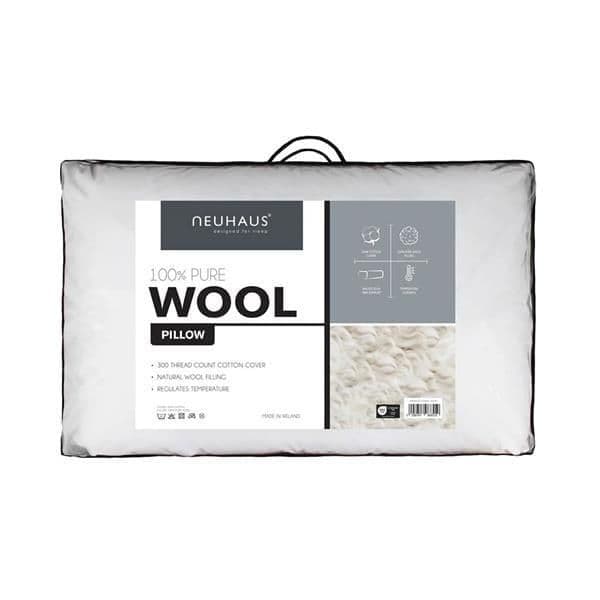 Neuhaus 100% Pure Wool Pillow | White
