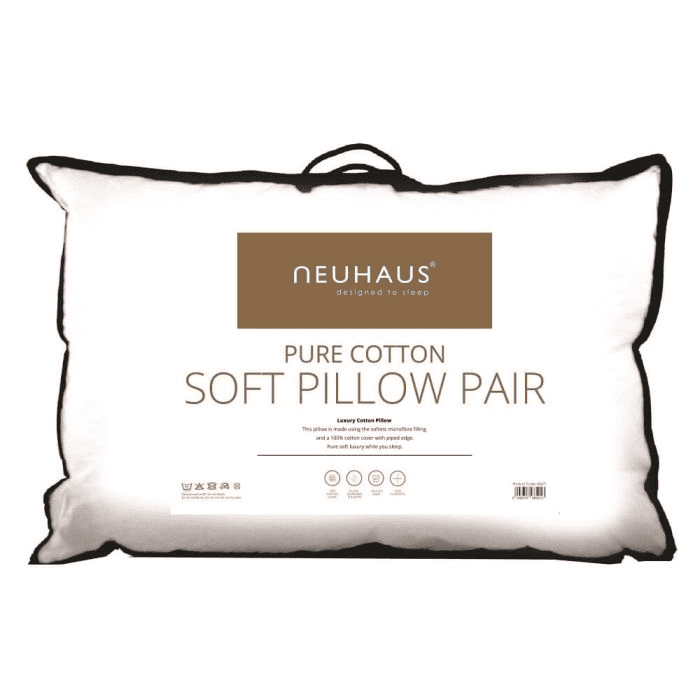 Neuhaus Pillow Set 2 pieces  Pure Cotton Soft| White 02677