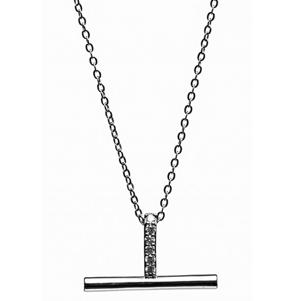 Newgrange Living Silver T-Bar Pendant 600062