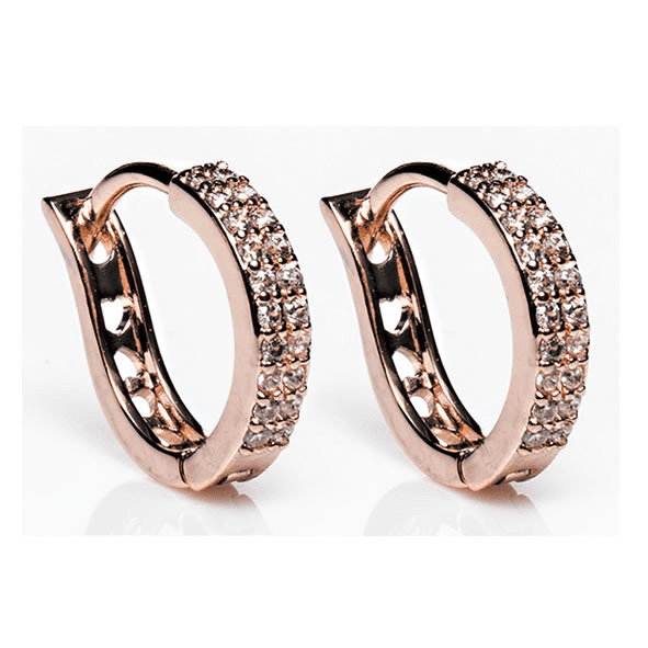 Newgrange Rose Gold Hoop Earrings | Rose Gold 600068