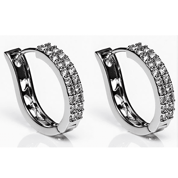 Newgrange 600069 Silver Large Hood Earrings