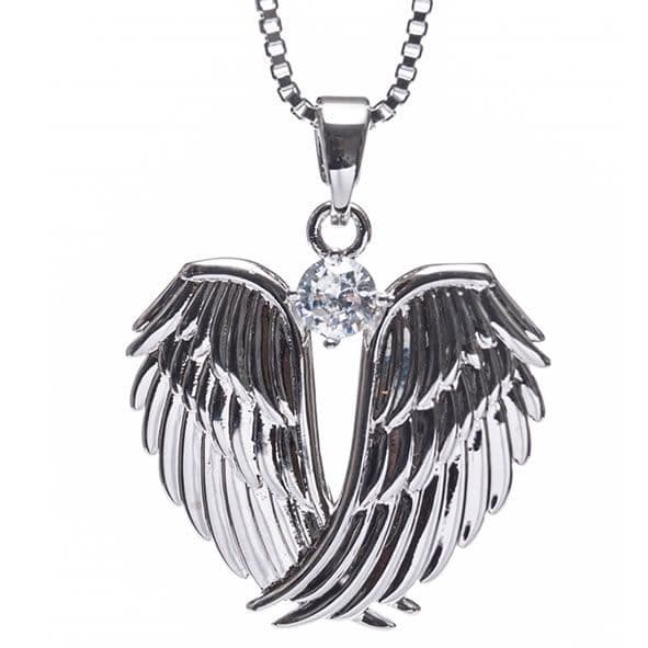 Newgrange Angel Wings Pendant | Silver 600080