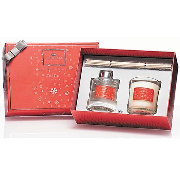 Newgrange Candle & Diffuser  Festive Spice   | Red 9097R