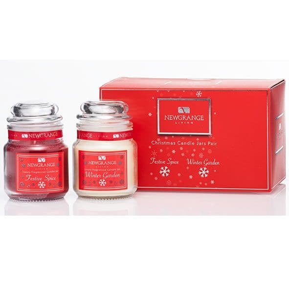 Newgrange Candle Jar Pair Spice & Winter Garden| 9134R