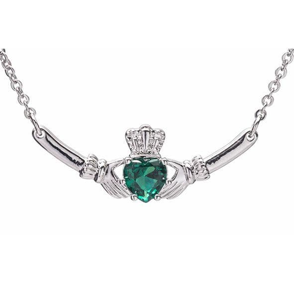 Newgrange Claddagh Pendant | Green 600338