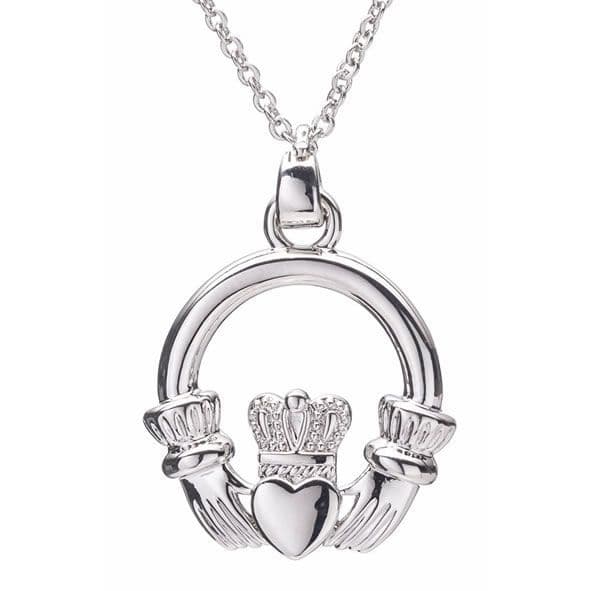 Newgrange Claddagh Pendant | Silver 600339