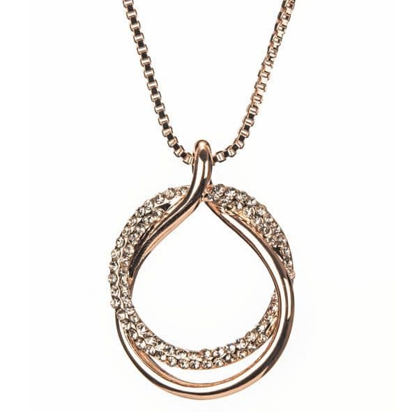Newgrange Diamante Loop Pendant  | Gold 600053