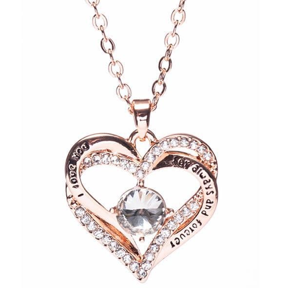 Newgrange Heart Intertwined  Pendant   | Rose Gold 600084