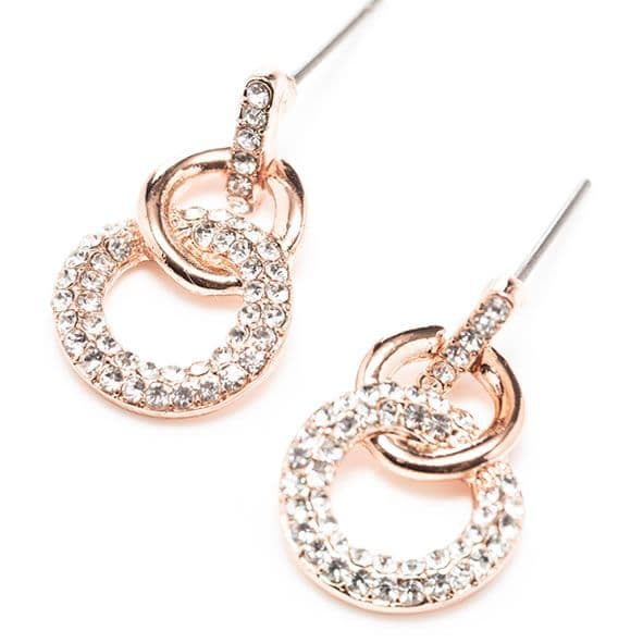 Newgrange Interlocking Earrings | Rose Gold 600372