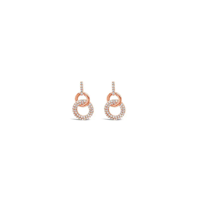 Newgrange Interlocking Earrings | Rose Gold 600372