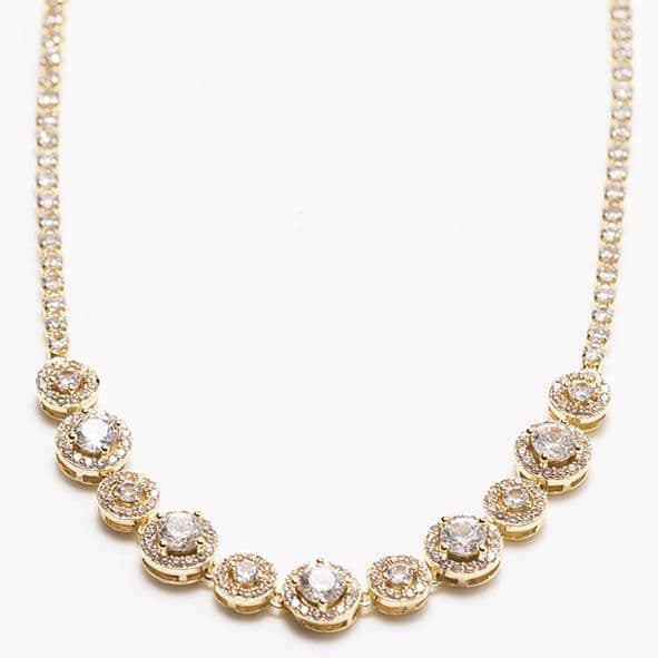 Newgrange Pendant Diamond Cluster | Gold  600363
