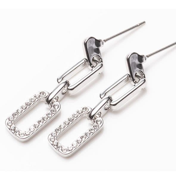 Newgrange Square Earrings | Silver 600331