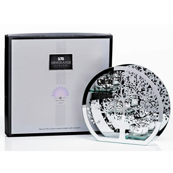 Newgrange Living Tree of Life T-Light Holder | Silver