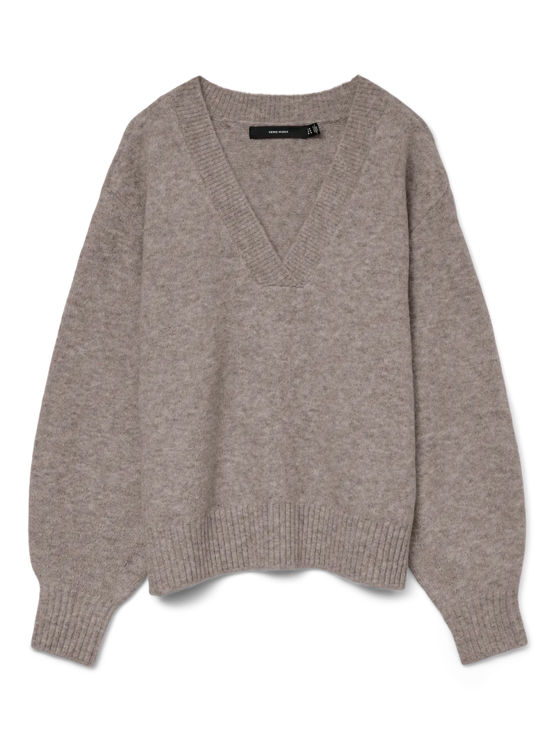 Vero Moda Boom LS V-Neck Pullover | Moon