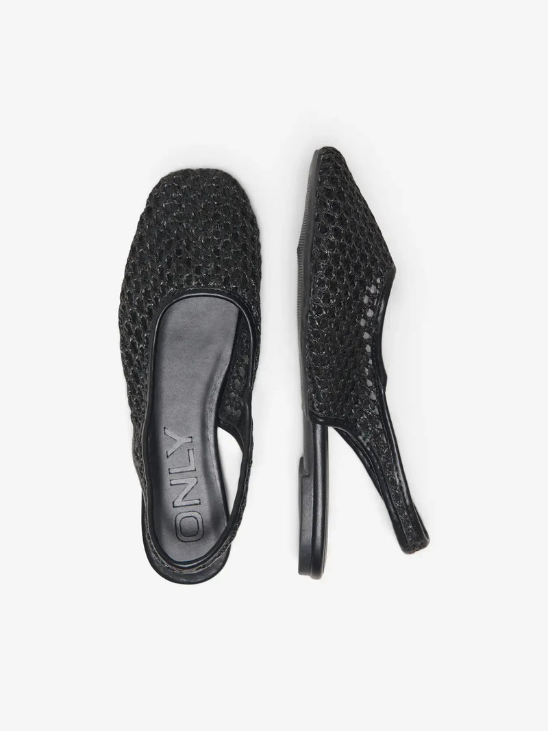 ONLY Akira 7 Woven Sling Back Ballerina | Black
